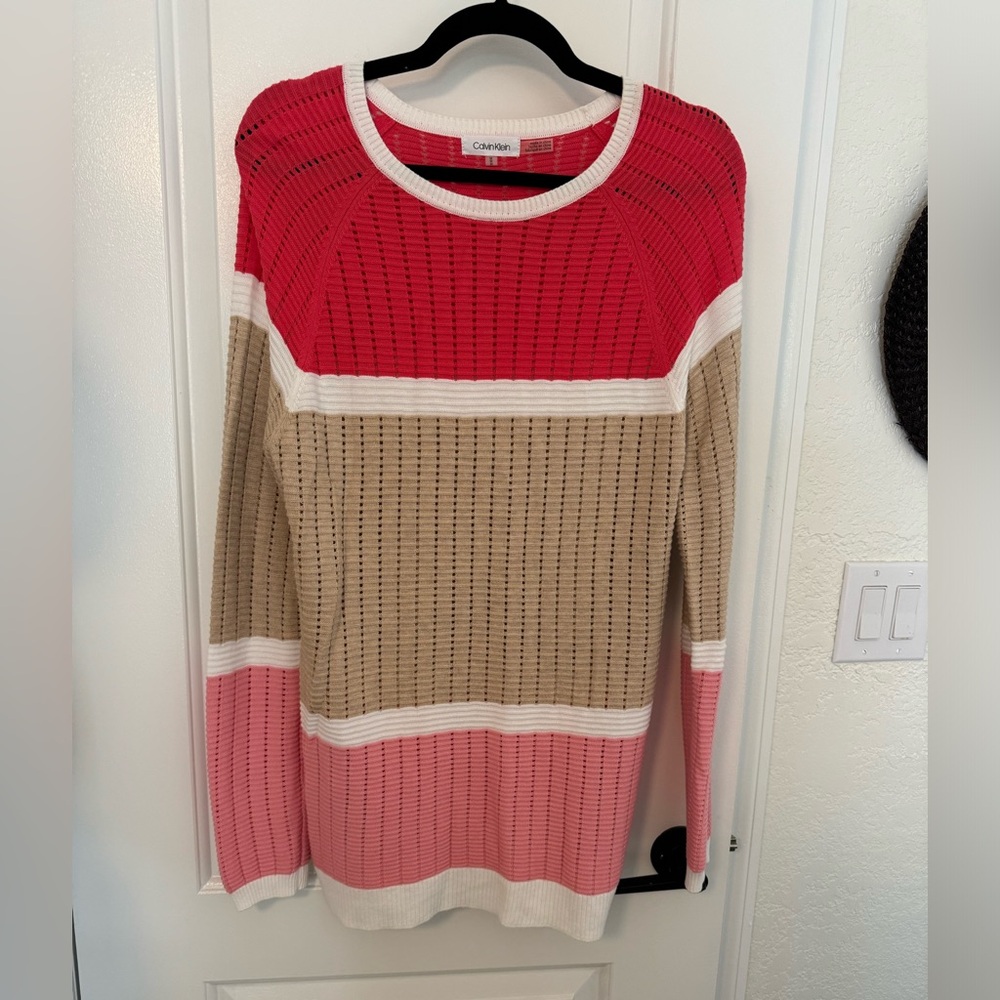 Color block knit top